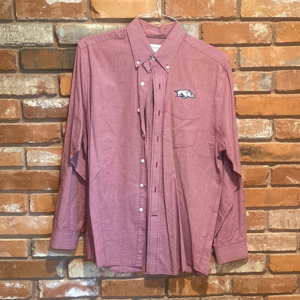 Butter and Buck university of Arkansas button down